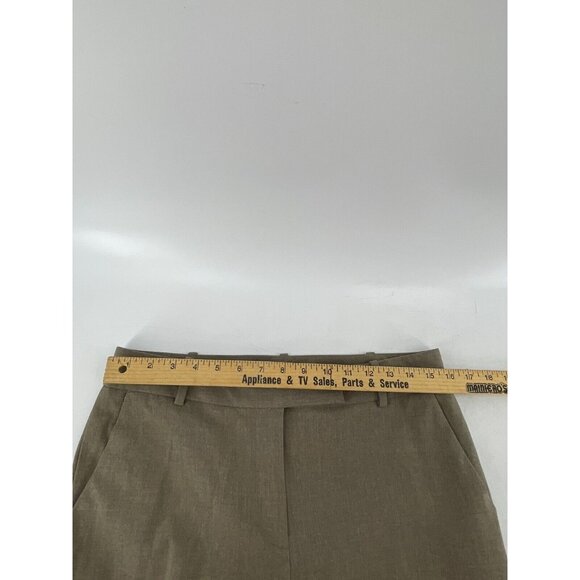 Talbots Heritage Women's Brown Mid Rise Flat Front Wide Leg Career Pants Size 10 - Picture 9 of 12